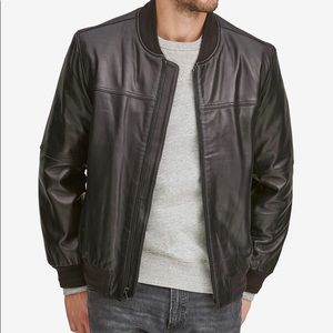 Marc New York Men’s Leather Bomber Jacket